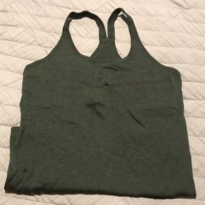 Lululemon tank in olive